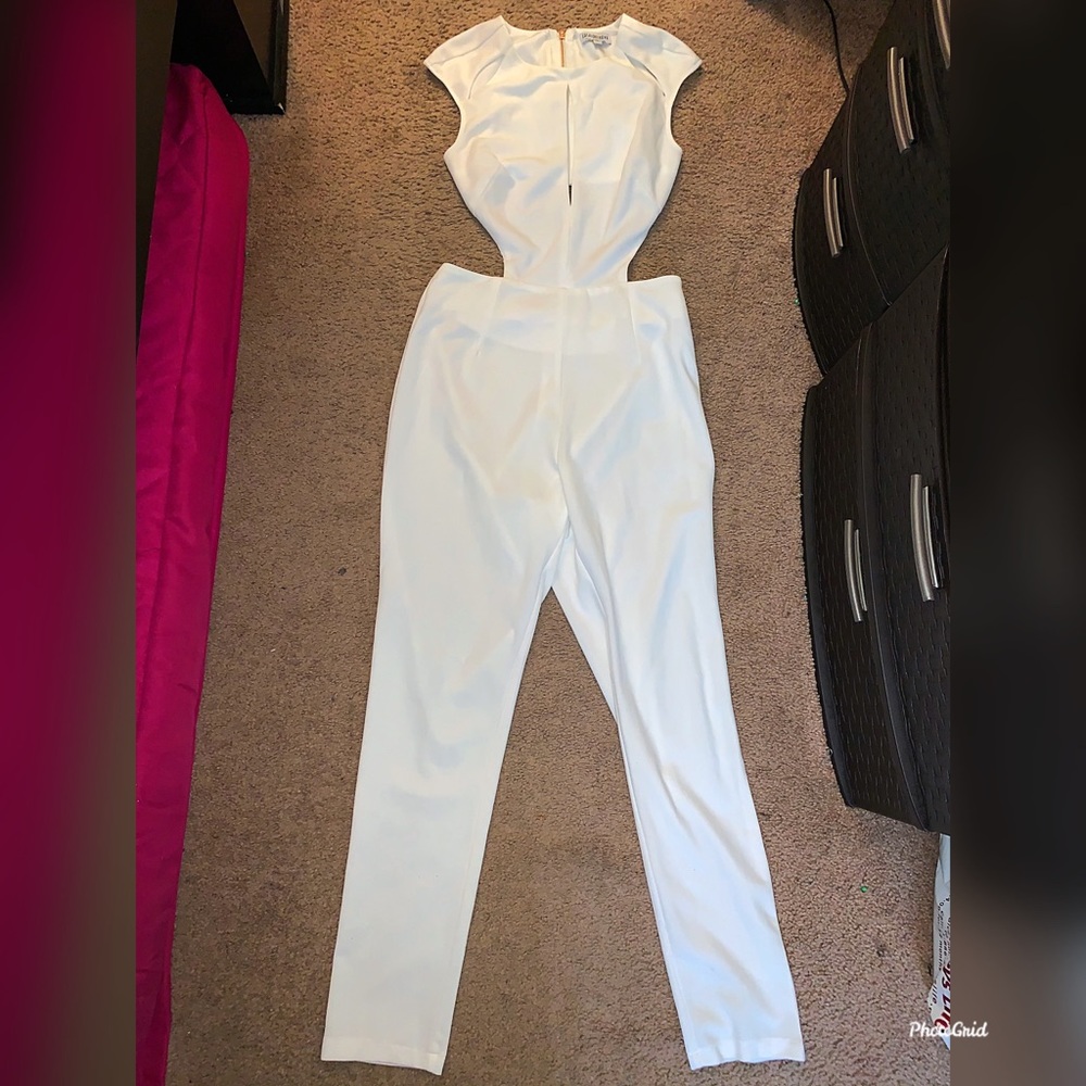 Fashion Nova white jump suit